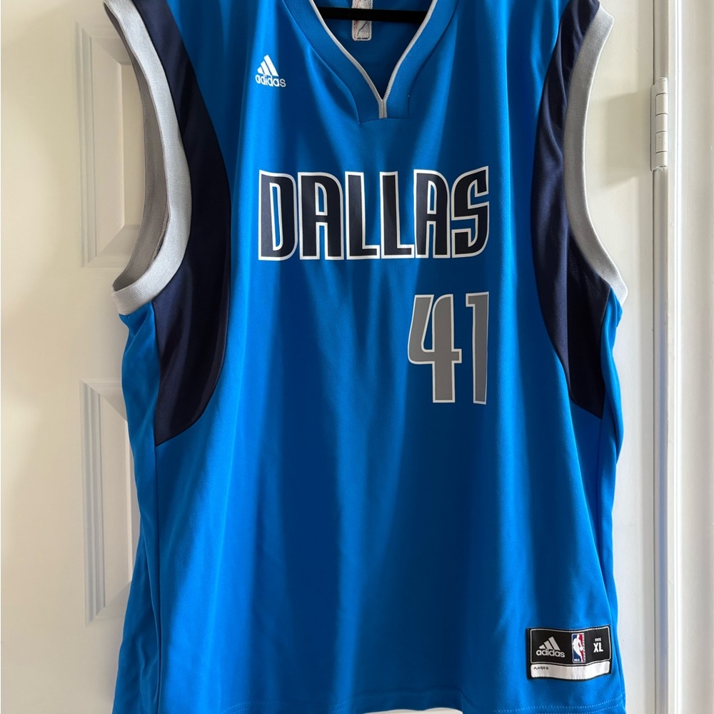 adidas Men's Dallas Mavericks Jersey Nowitski